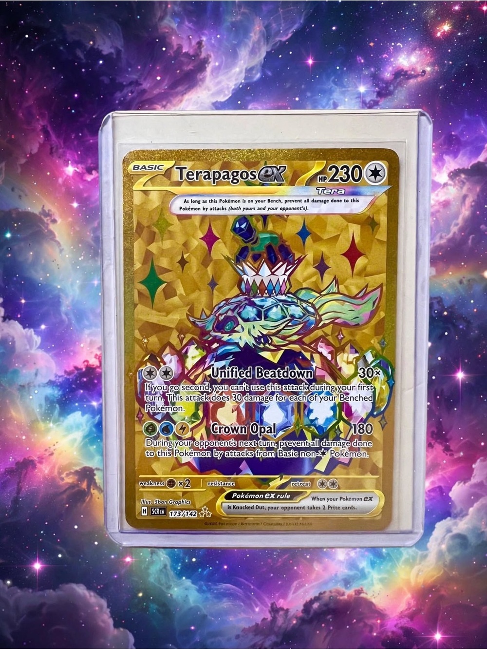 Terapagos ex Holofoil Gold Pokémon Card - Gold